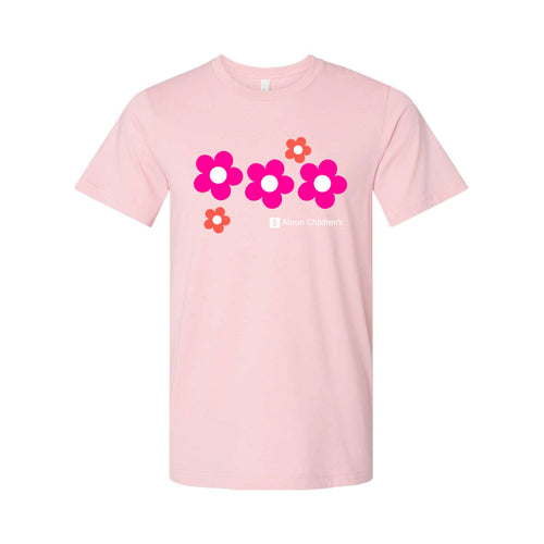 Retro Daisy Design Short Sleeve T-shirt