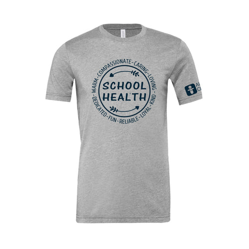 School Health Unisex Short Sleeve Soft T-shirt