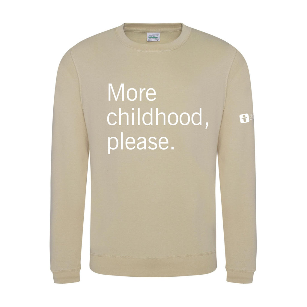 More Childhood Please Crewneck Sweatshirt