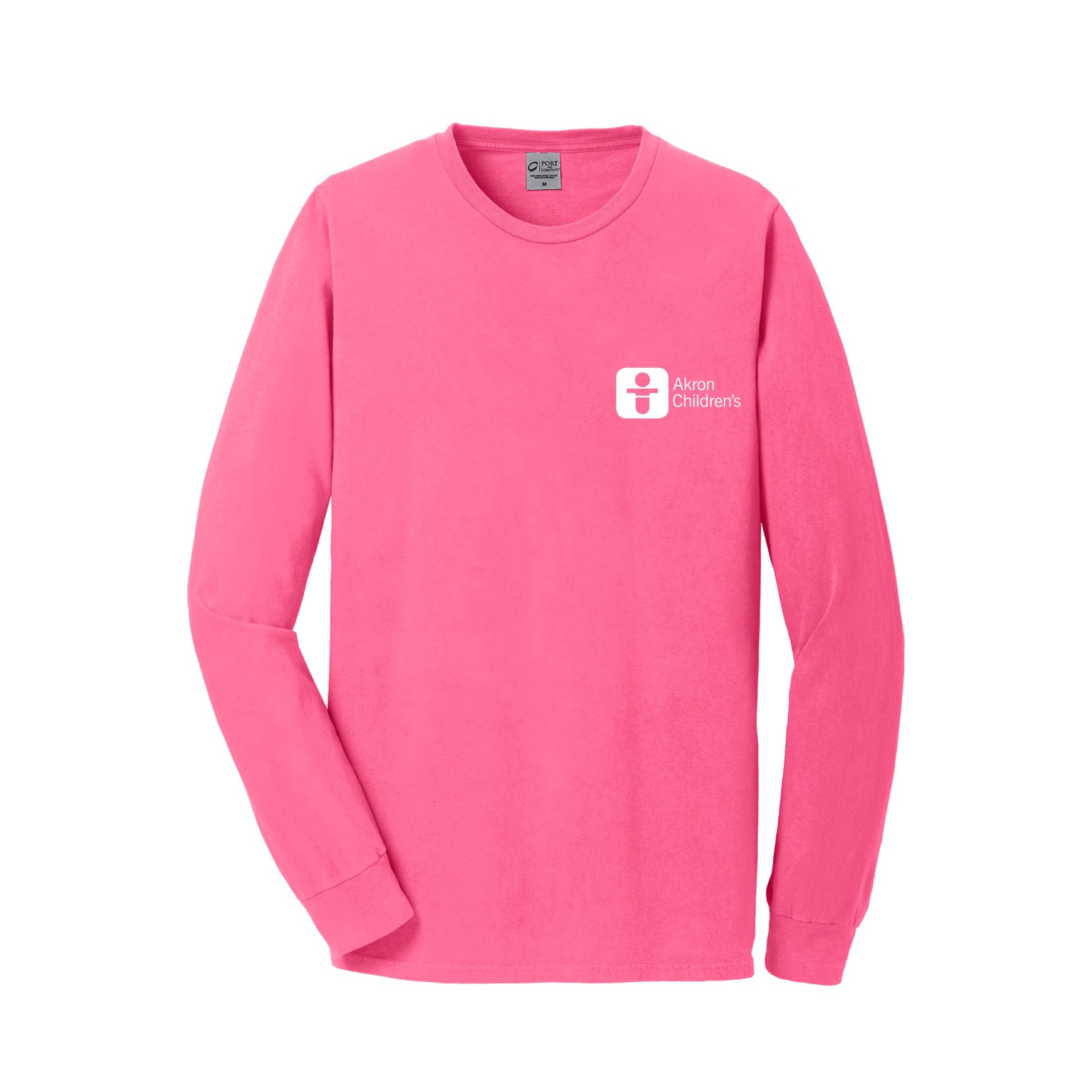 Unisex Long Sleeve Garment Dye T-shirt