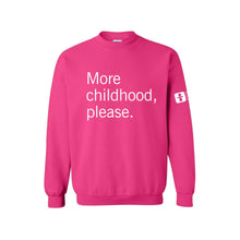 Load image into Gallery viewer, More Childhood Please Crewneck Sweatshirt