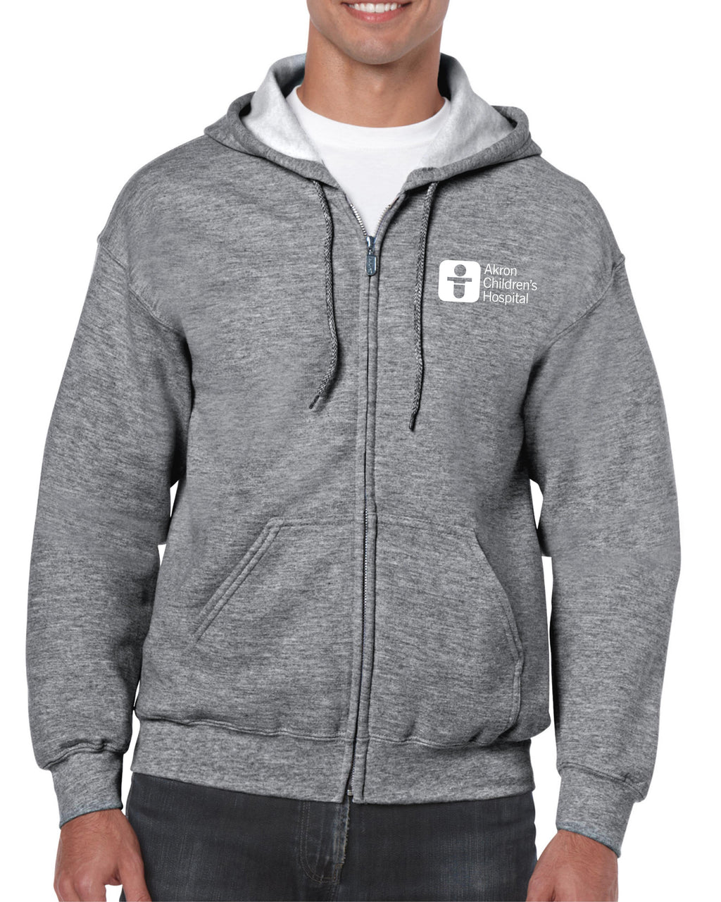 Unisex Full Zip Hooded Sweatshirt